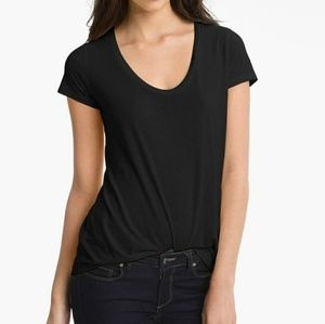 Splendid Tops - NWT Splendid Black Scoop Neck T shirt tee Splendid Tops - NWT Splendid Black Scoop Neck T shirt tee